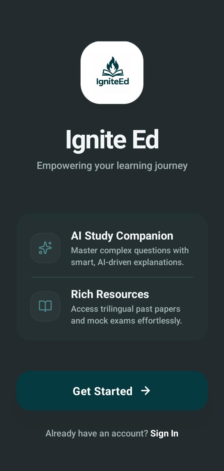 Ignite Ed Mobile App Interface
